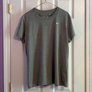 Gray Nike Dri-FIT shirt